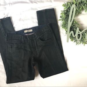 { OLD NAVY } NWOT Black Slick High Rise Moto Jeans